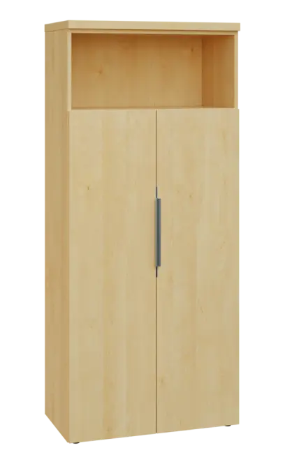 SIN 5 - 82DN kancelářská skříň, 2-dveřová/nika, 1820x800x400, javor horský